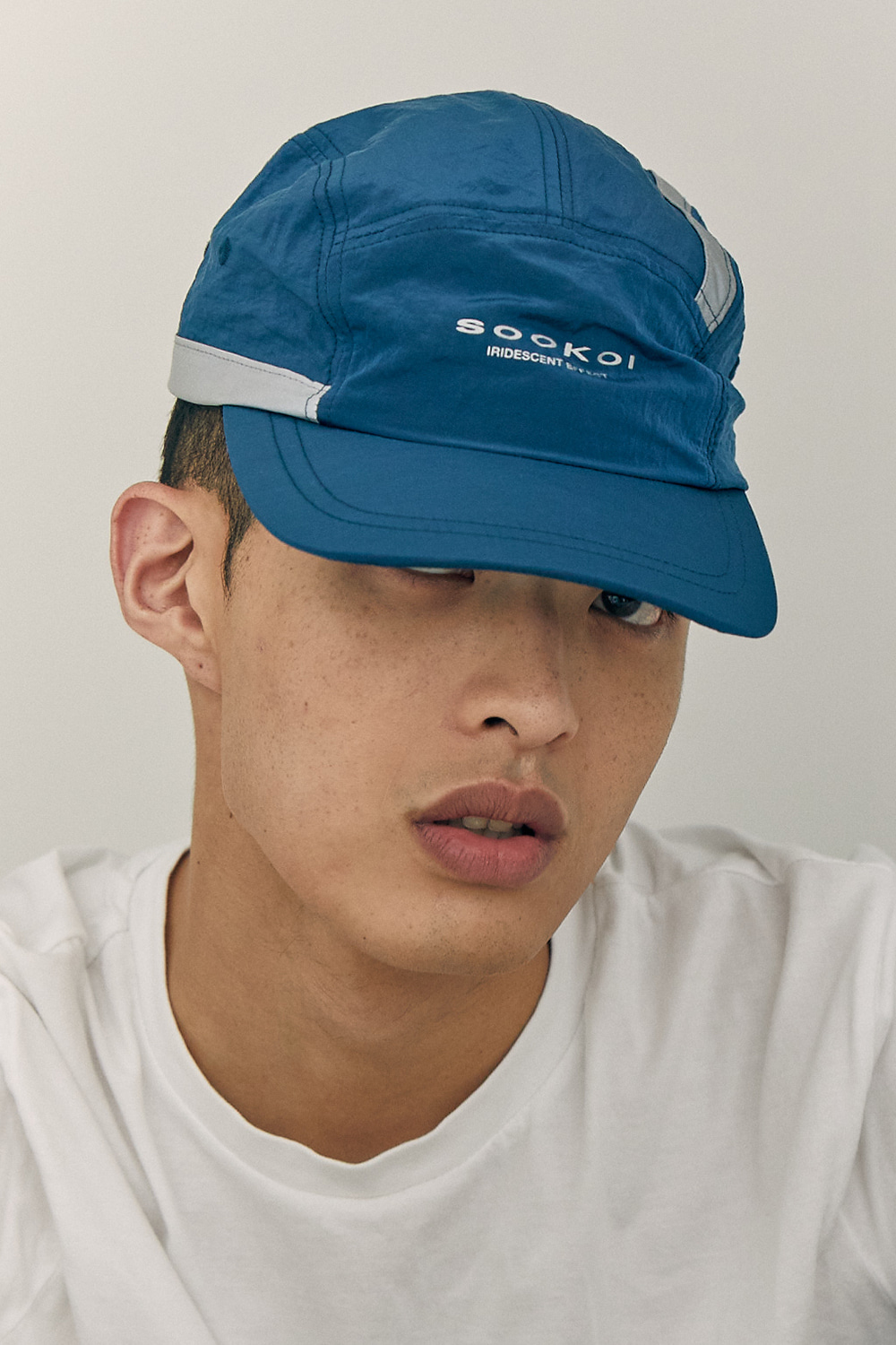 SOOKOI - REFLECTIVE PANEL CAMP CAP_BLUE